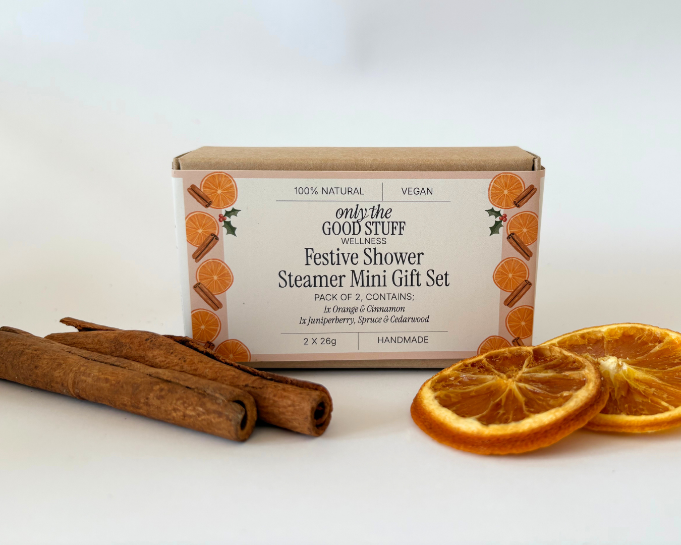Two Piece Mini Shower Steamer Gift Set- Festive