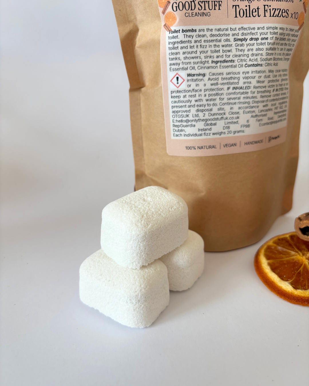 NEW Festive Toilet Fizzes- Orange & Cinnamon (Wholesale)