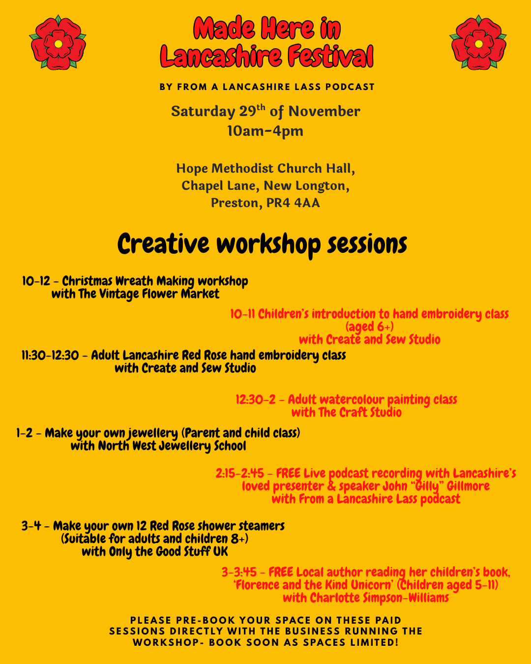 Red Rose Shower Steamer Workshop @ Made Here in Lancashire Festival
