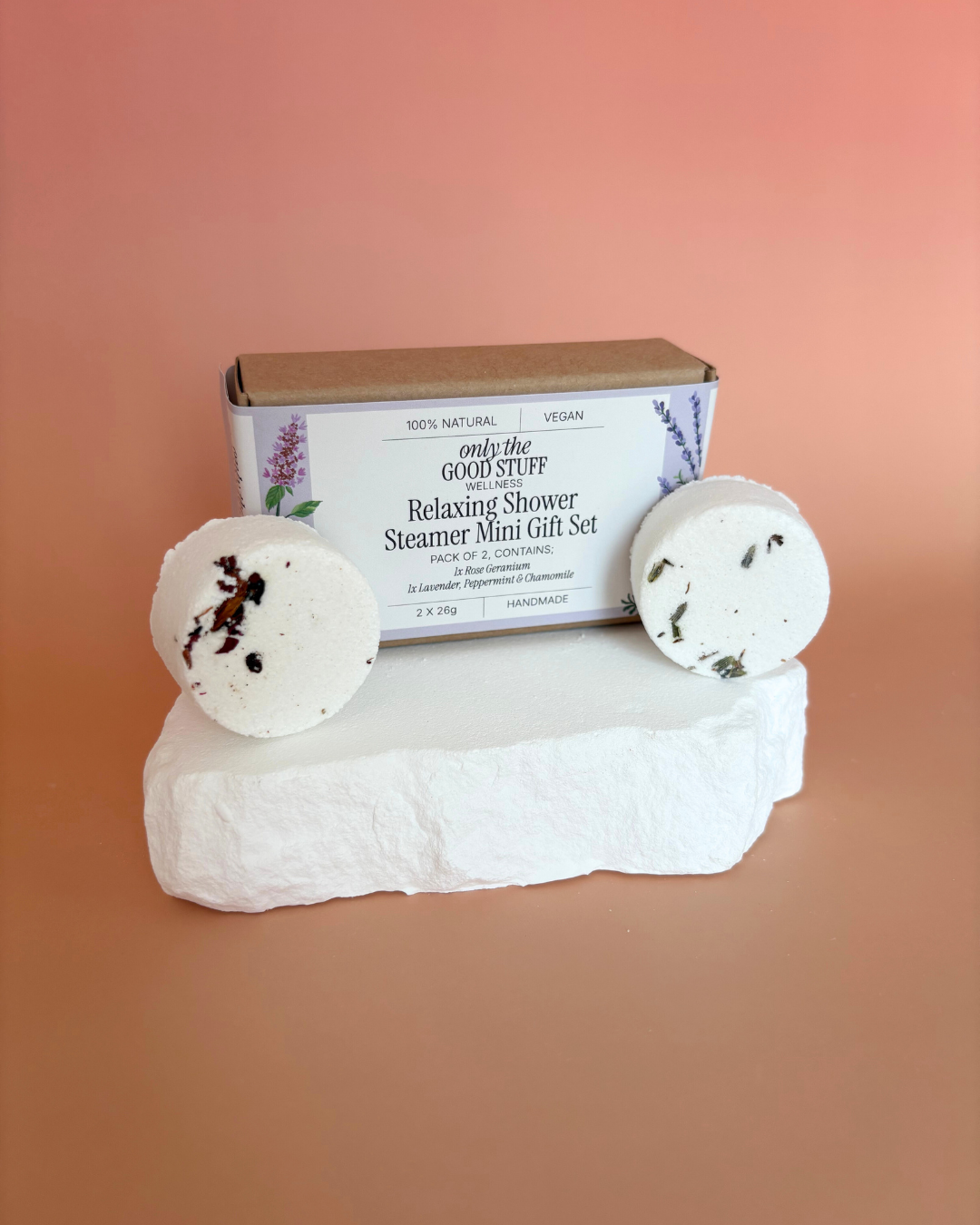 Two Piece Mini Shower Steamer Gift Set- Relaxing