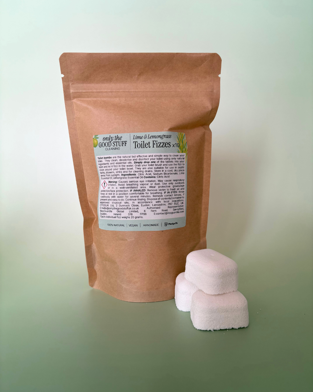 Toilet Fizzes- Lime & Lemongrass