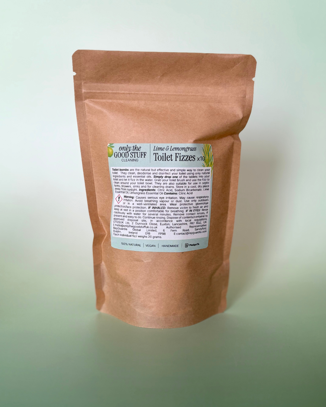 Toilet Fizzes- Lime & Lemongrass
