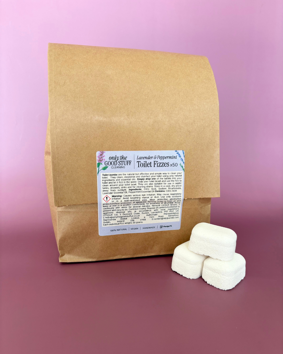Toilet Fizzes- Lavender & Peppermint