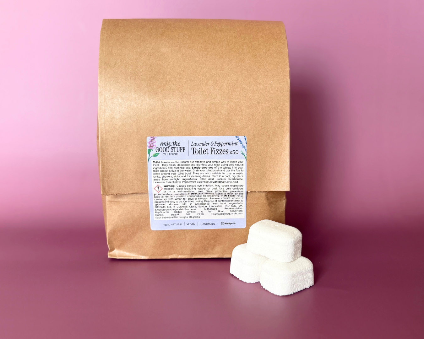 Toilet Fizzes- Lavender & Peppermint