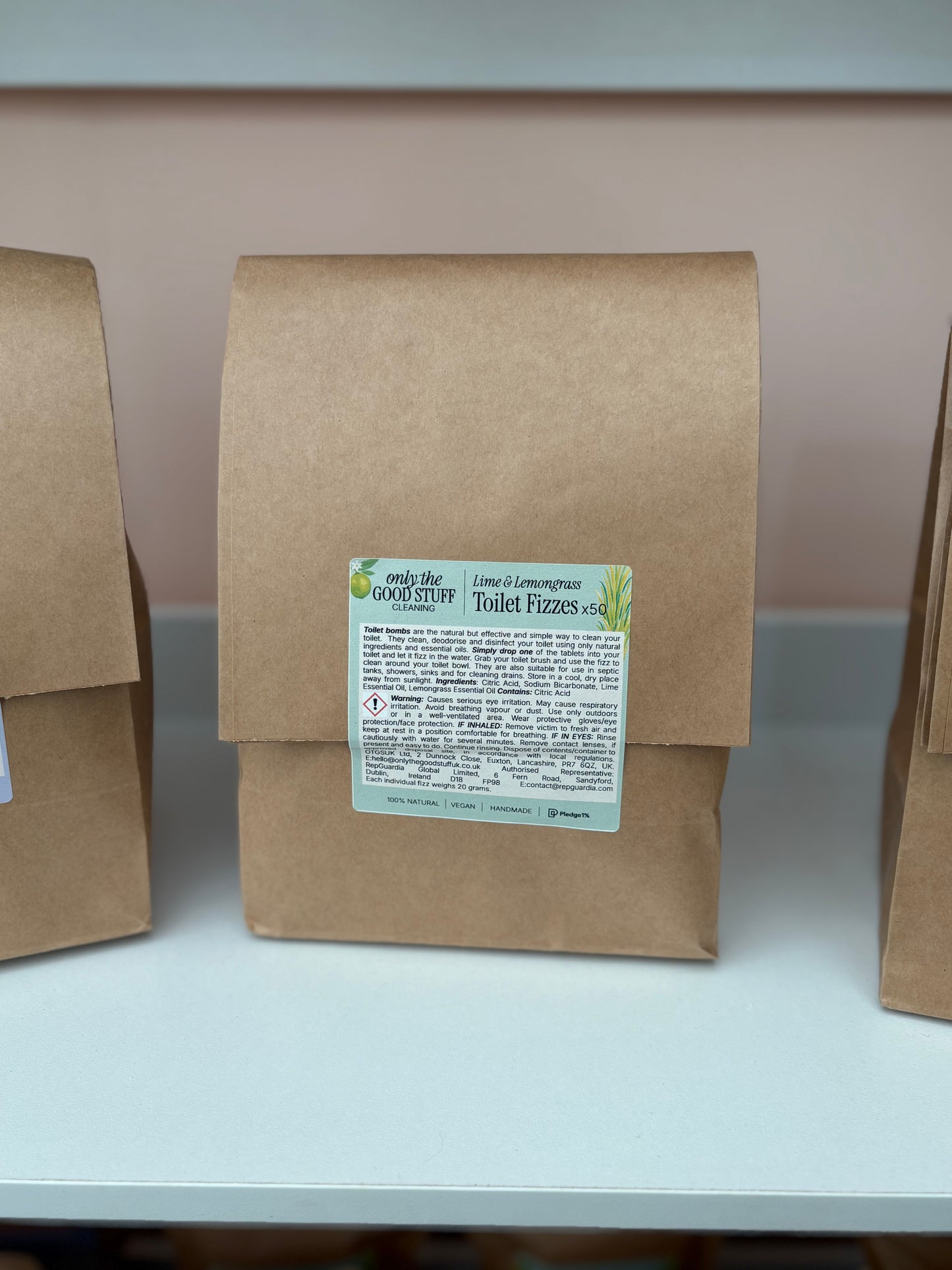 Toilet Fizzes- Lime & Lemongrass