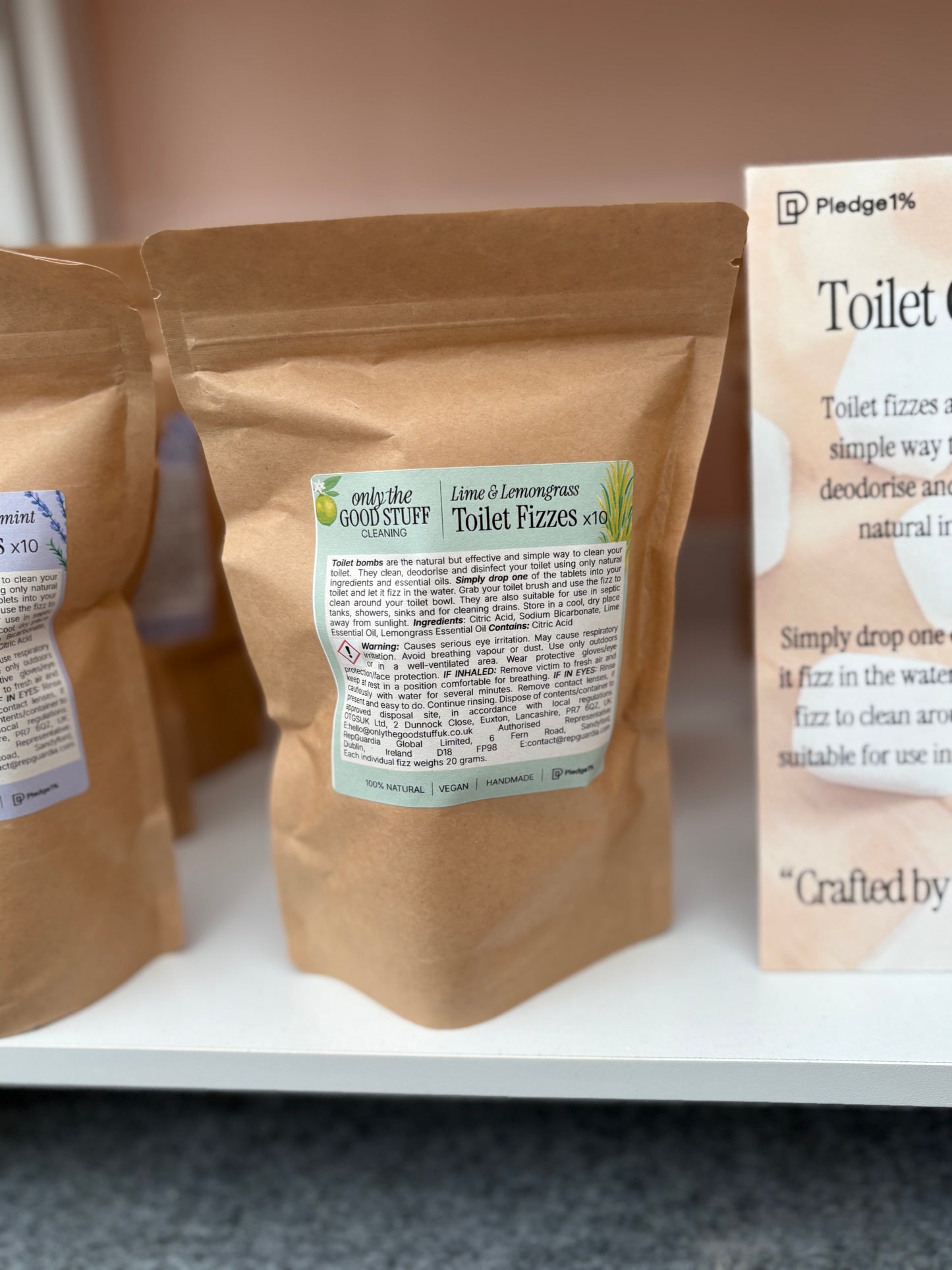 Toilet Fizzes- Lime & Lemongrass