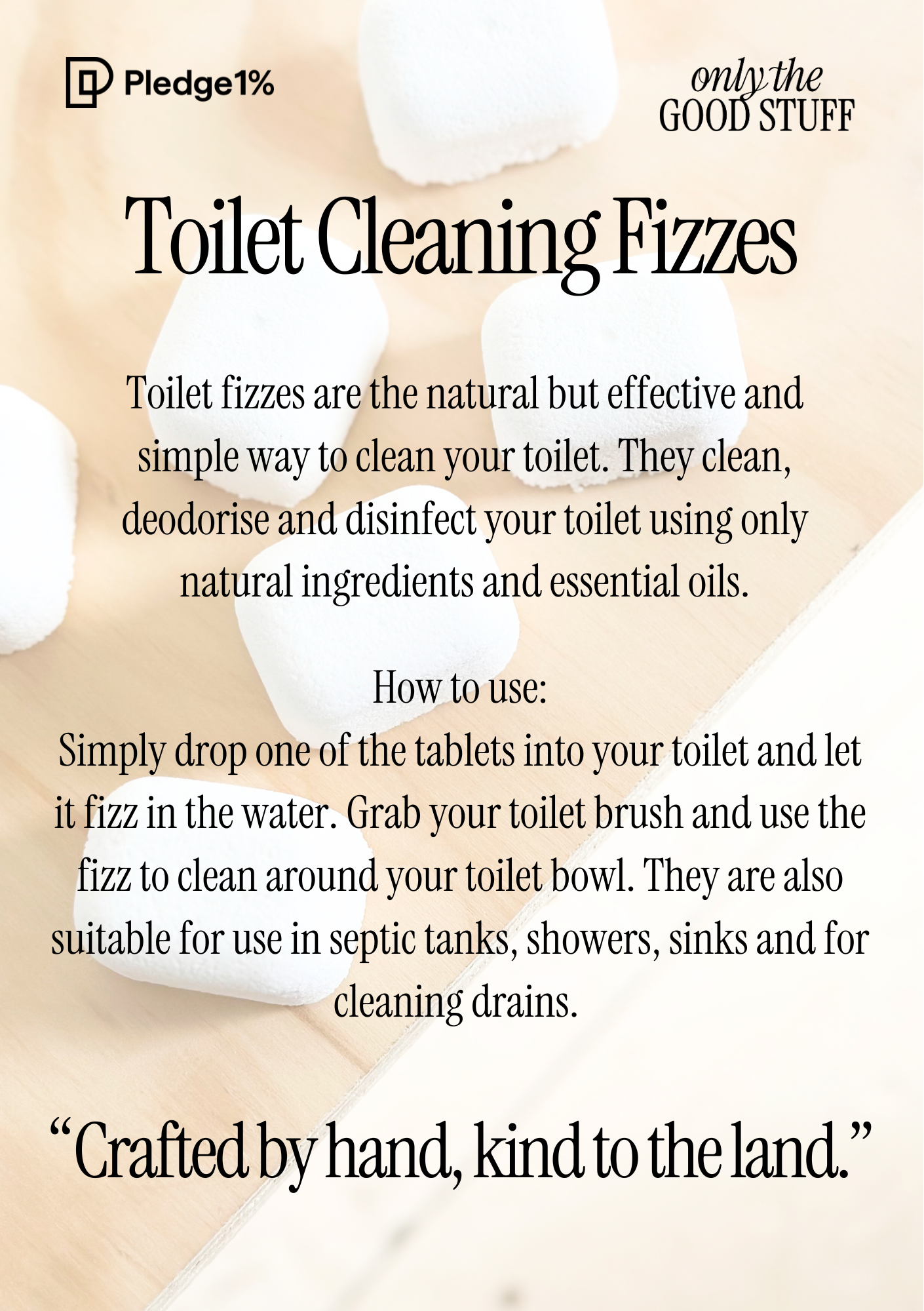 Shower Steamers & Toilet Fizzes Table Top Display A5 Strut Card